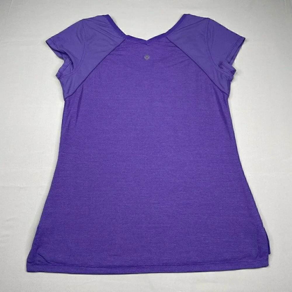 Lululemon Mod Moves V Neck Tee Power Purple